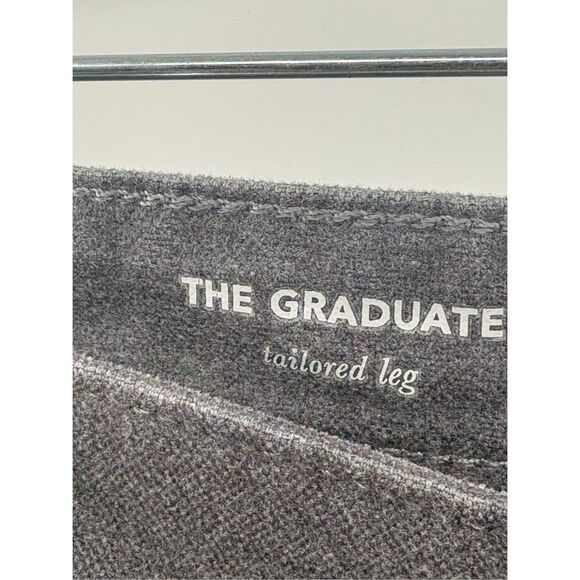 AG Adriano Goldschmied Pants The Graduate Men 33 x 32 GRAY Sueded Tailored Leg - Picture 8 of 13